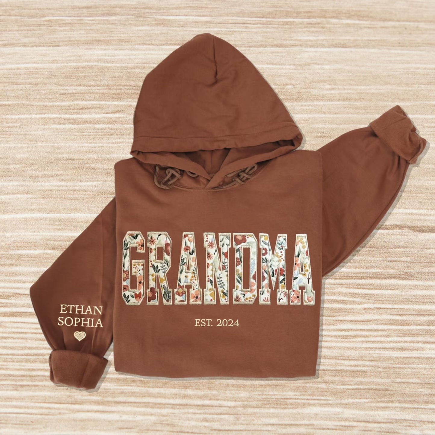 Besticktes Mama-Sweatshirt, Personalisiertes Mama-Sweatshirt mit Namen – Geschenk für Mama