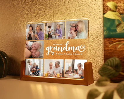 Personalisierte Fotocollage, Foto-Geschenk für Papa, Individueller Rahmen & Foto