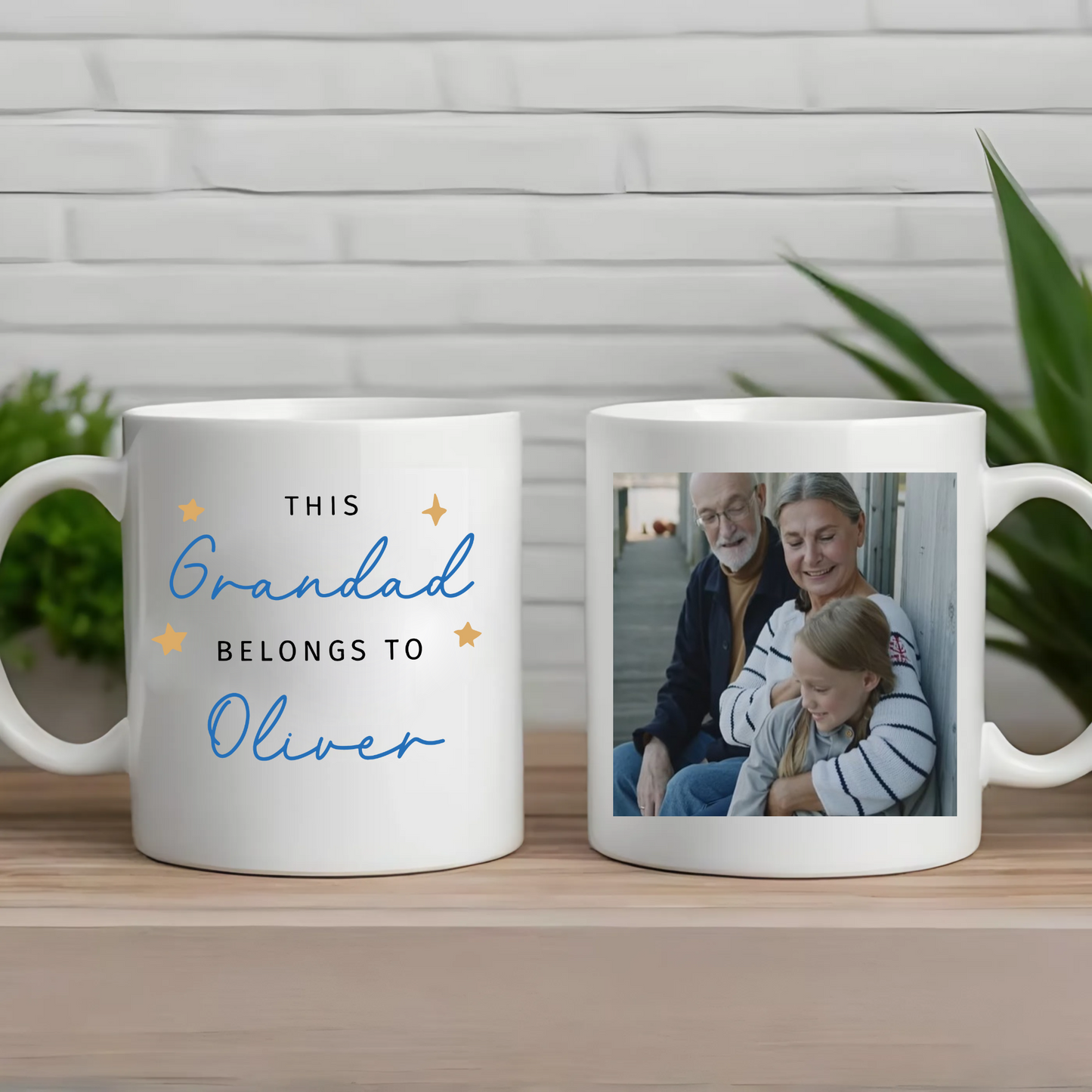 Father's Day Gift for Grandad - Custom Photo Mug