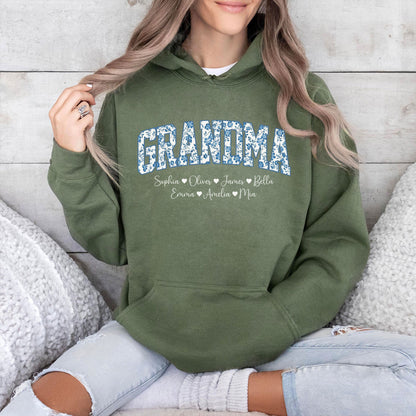 Personalisierter Oma Sweatshirt mit Enkel-Namen – Geschenk für Oma