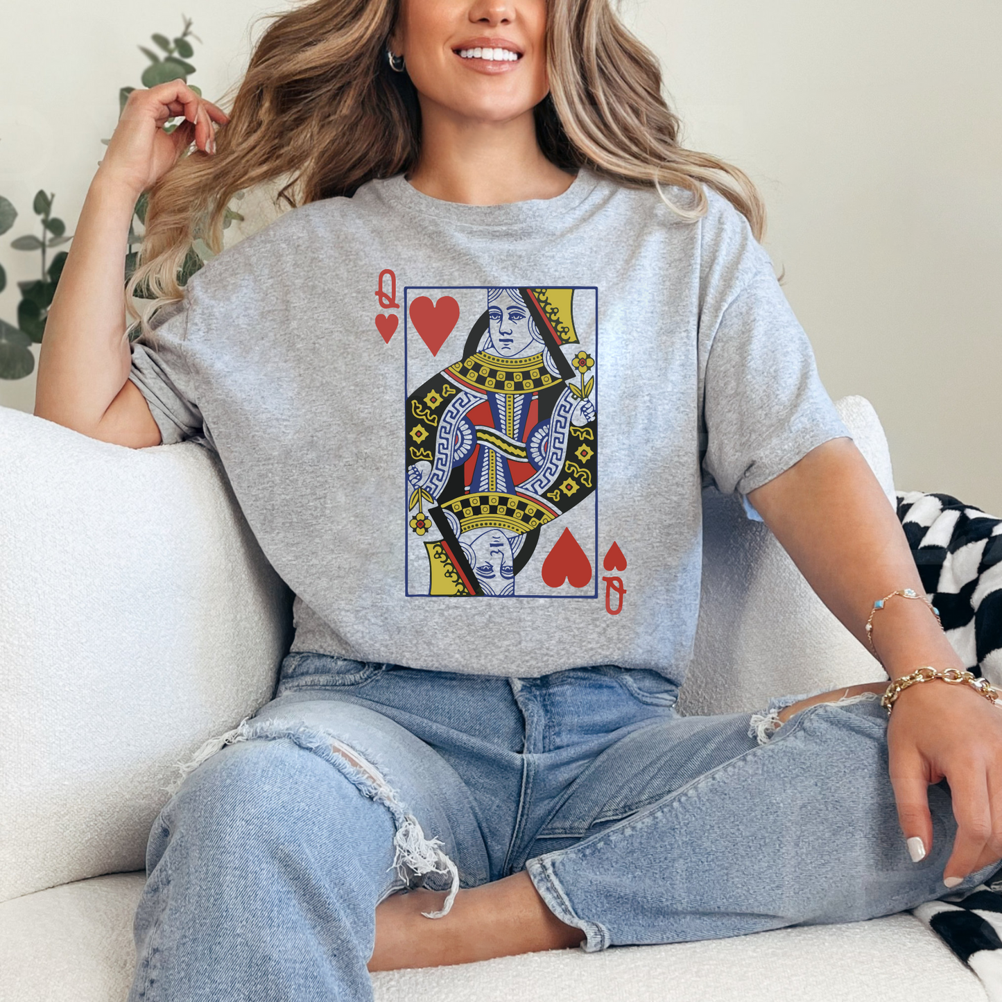 Herzdame Grafik-T-Shirt - Geschenk für Frauen