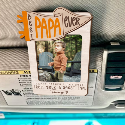 Personalized Daddy Car Visor Clip for Father's Day