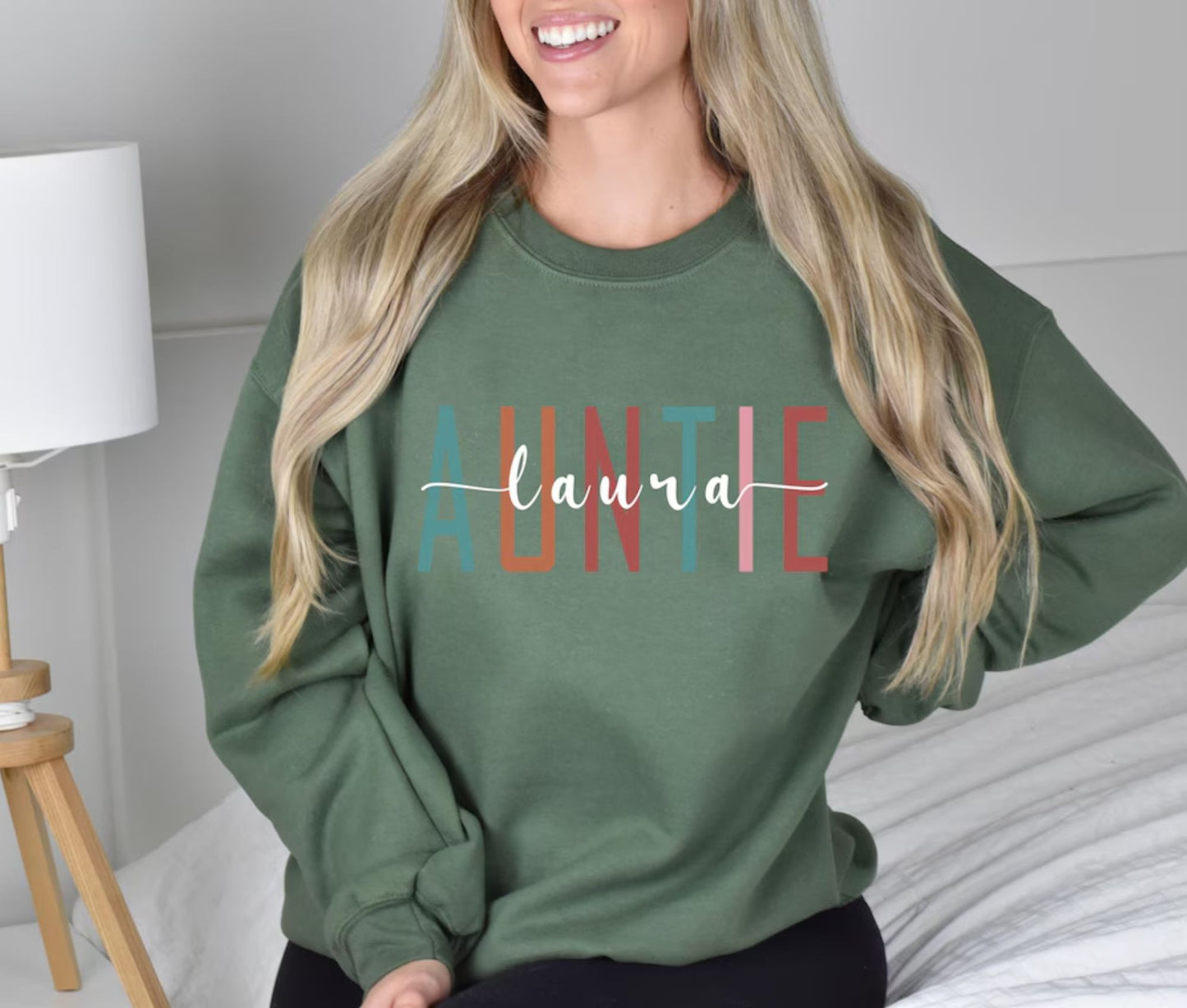 Individuelles Tante-Sweatshirt mit Namen - Geschenk für die Tante