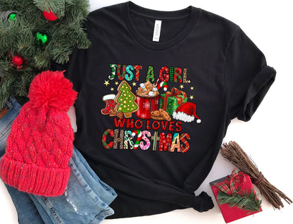 Just a Girl Who Loves Christmas-Sweatshirt – Festliches Geschenk für Sie