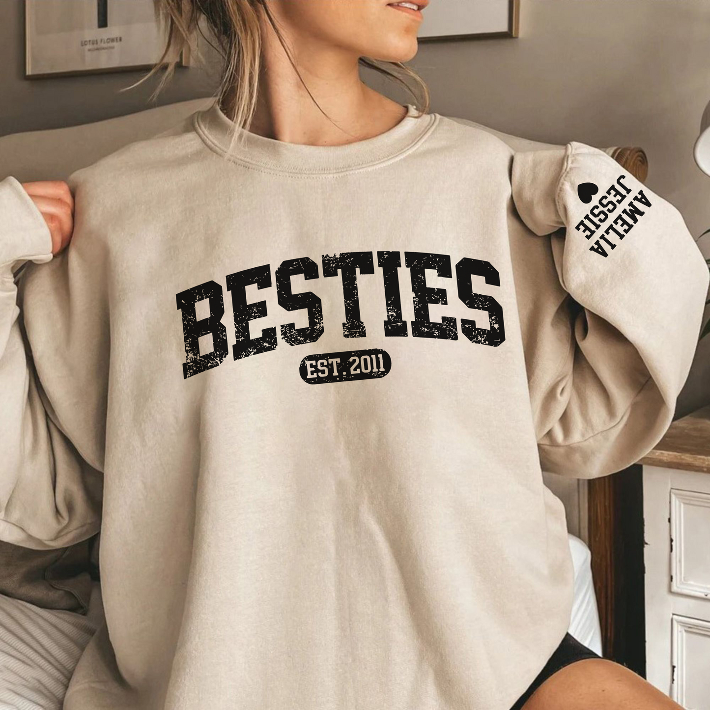 Personalized Bestie Gift with Special Year, Perfect for BFFs