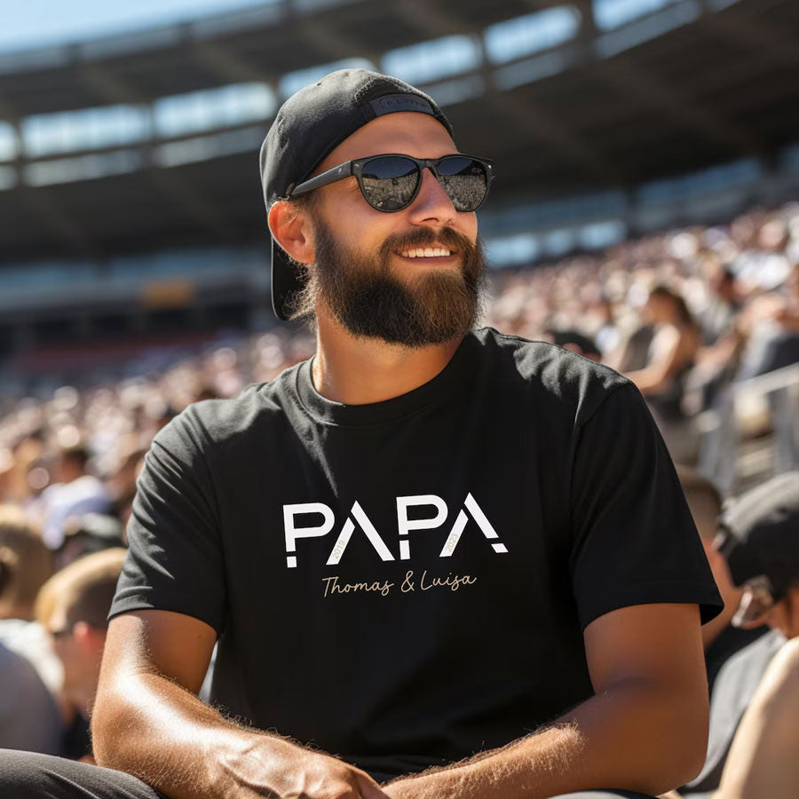 Personalisierbares Papa T-Shirt – Vaters größte Geschenke mit Namen