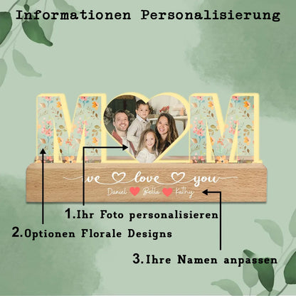 Personalisierte Nachtlampe mit Foto – Emotionales Geschenk für Mama