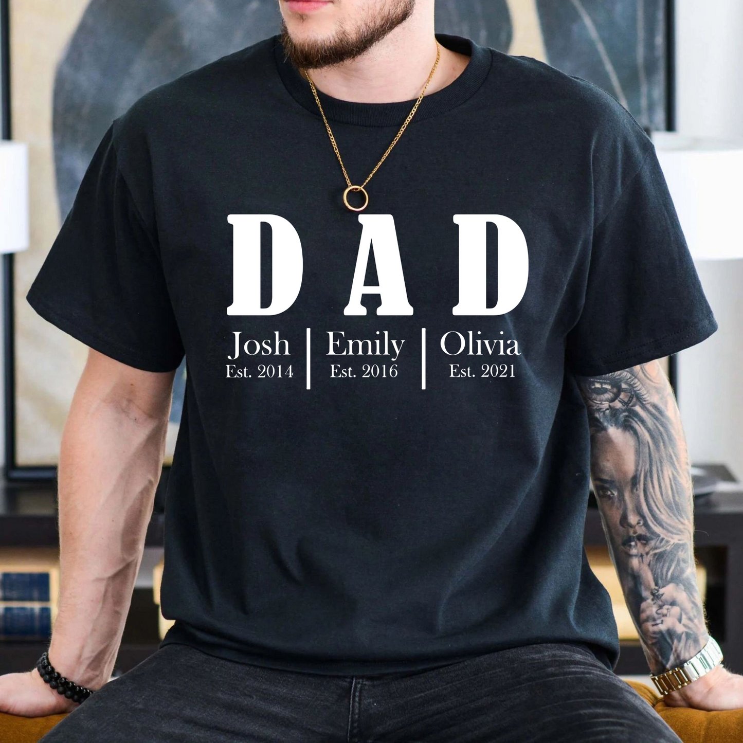 Familienstolz Herren-T-Shirt – Für Väter