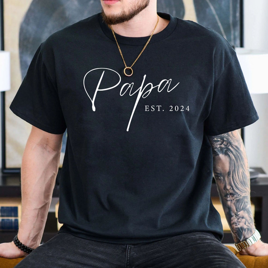 Neu-Papa“ Herren-T-Shirt – Andenken an das Gründungsjahr