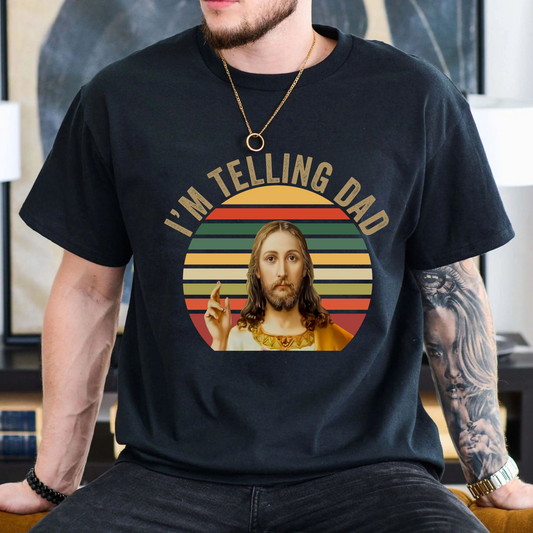 "Ich Sage Es Papa" T-Shirt - Lustiges Jesus Meme für Religiöse Geschenke
