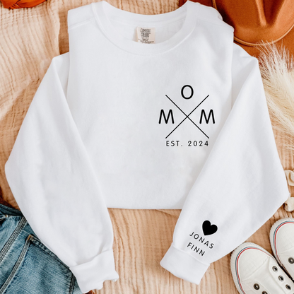 Personalisiertes Herz Mama 2024 - Geschenk zum Muttertag