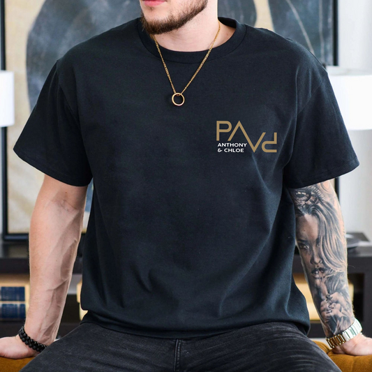 PAPA T-Shirt Personalisiert mit Namen - Geschenk zum Vatertag