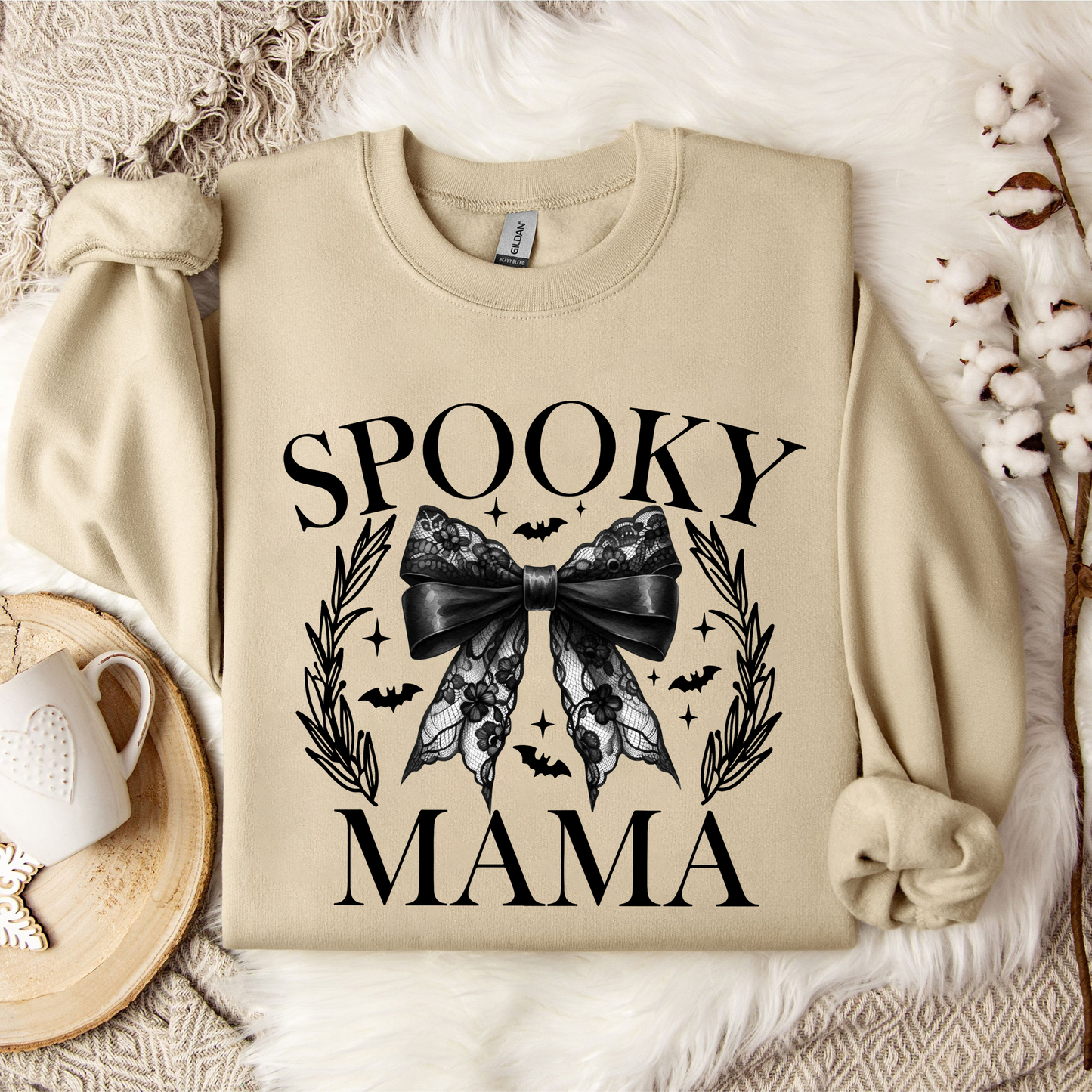 Retro Halloween Spooky Mama Geschenk Herbst