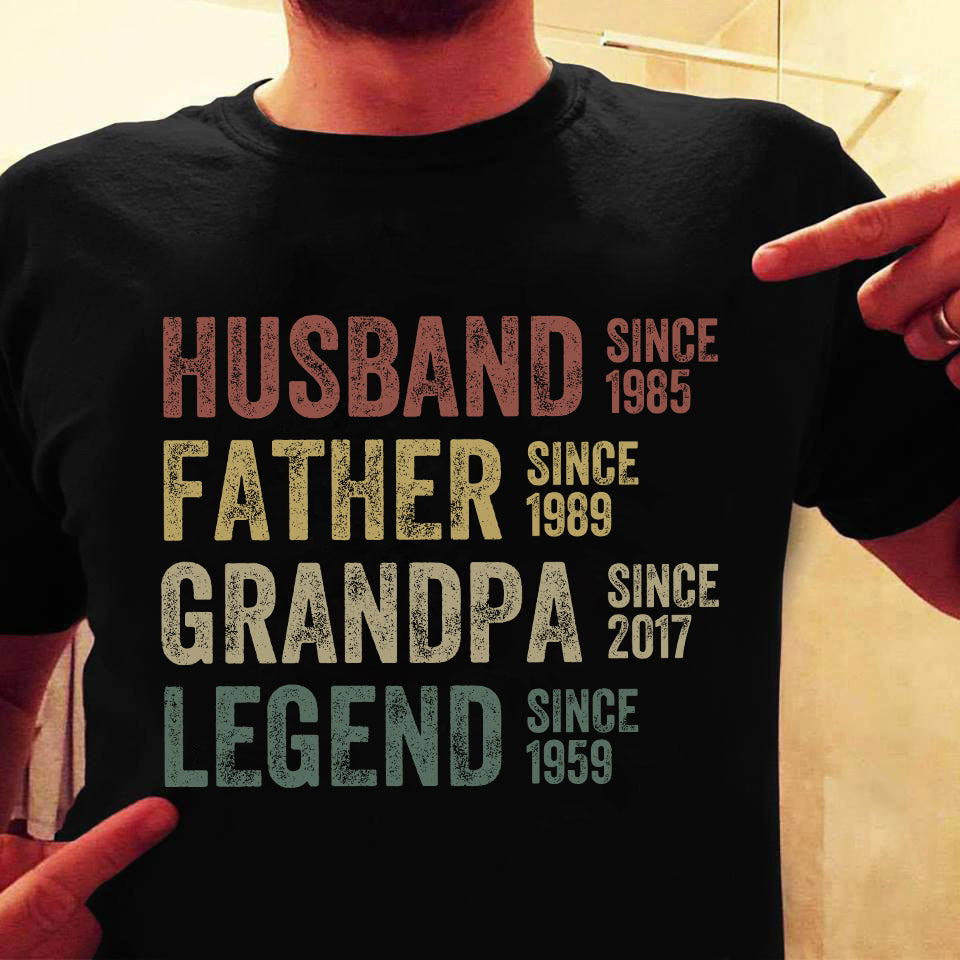 Personalisiertes Papa Opa Shirt, Vatertagsgeschenk für Papa