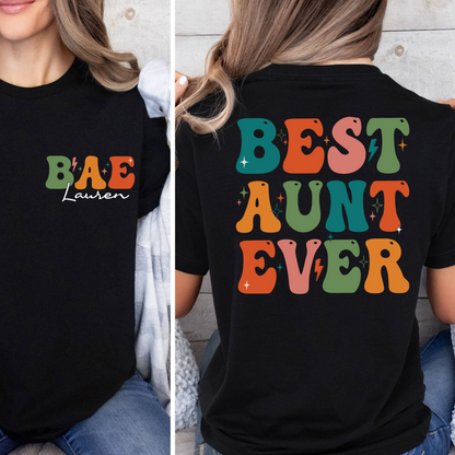 Beste Tante der Welt Shirt – Personalisiertes Geschenk für Tanten