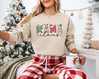 Mama Claus Sweatshirt - Christmas Mama Pullover