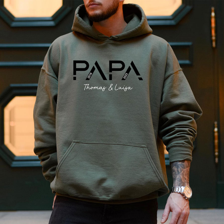 Personalisierbares Papa T-Shirt – Vaters größte Geschenke mit Namen