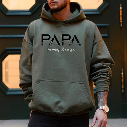 Personalisierbares Papa T-Shirt – Vaters größte Geschenke mit Namen