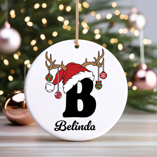 Namensbuchstaben Ornament - Familien Weihnachtsornament, Weihnachtsgeschenk