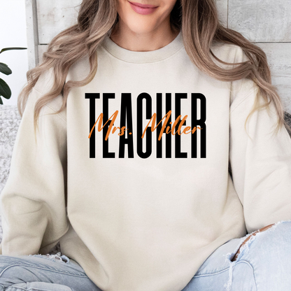 Personalisiertes Lehrer Dankeschön Shirt - Einzigartiges Geschenk mit persönlichem Namensdruck