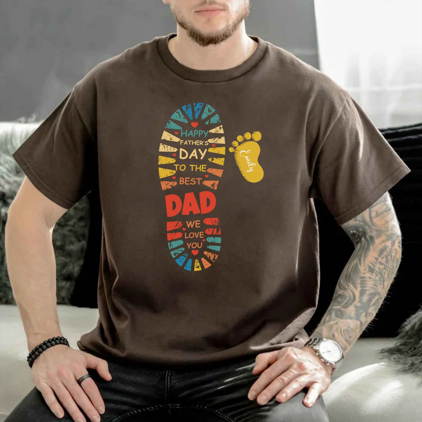 Best Dad - Personalized Father's Day Gift with Kids' Names