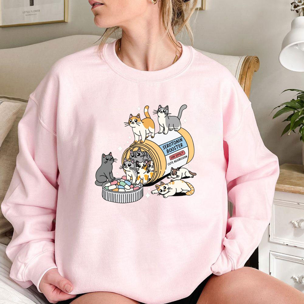 Antidepressivum Katze Sweatshirt - Geschenk für Katzenliebhaber