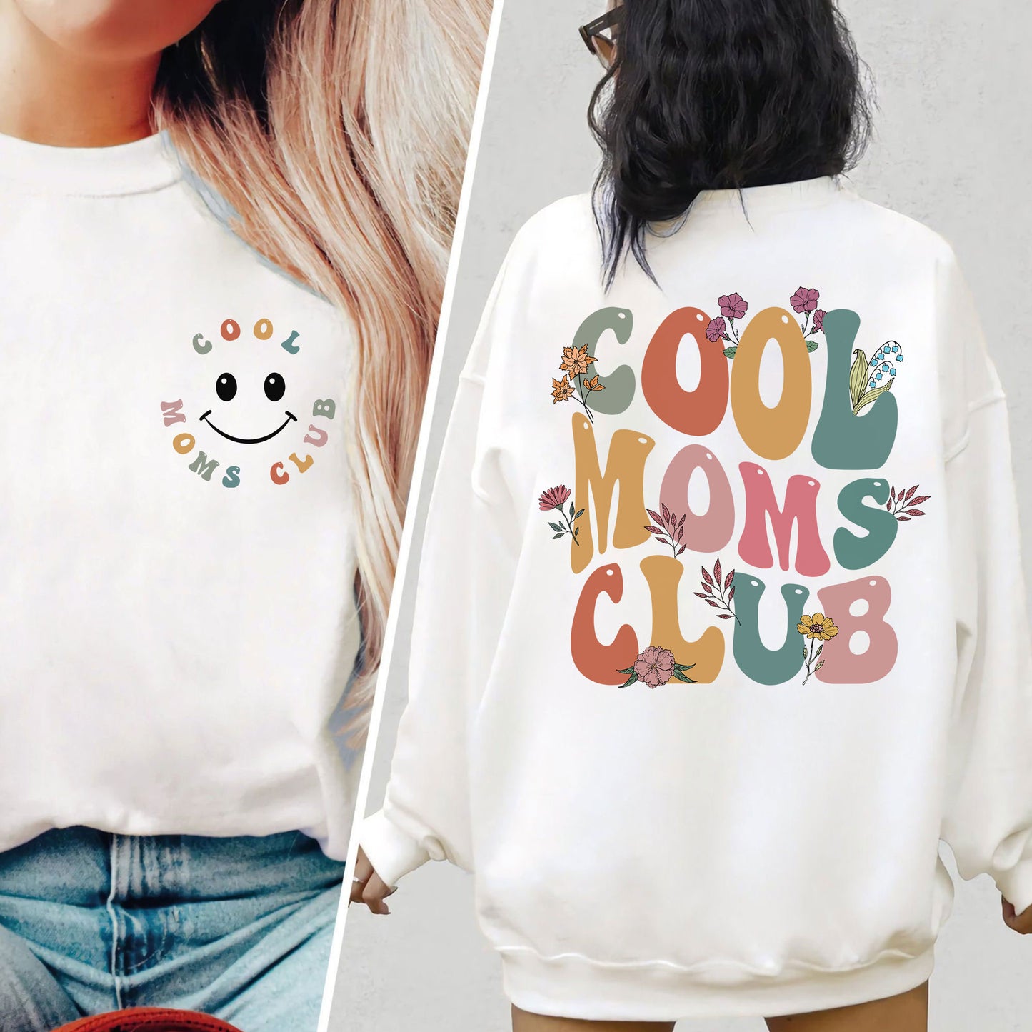 Cool Moms Club Sweatshirt - Geschenk für Mama