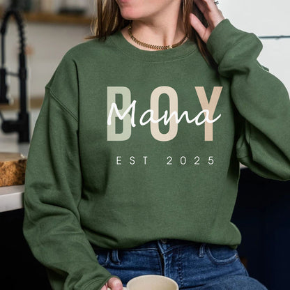 Personalisiertes Mama Sweatshirt, Junge Mama Geschenk, Muttertagsgeschenk