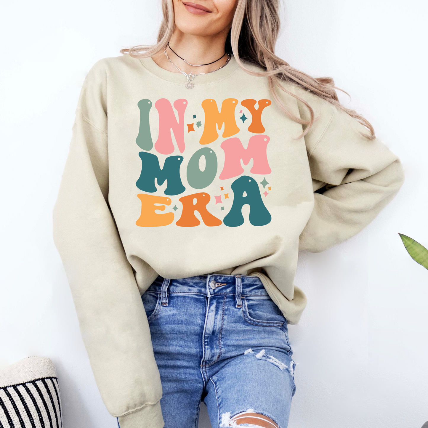 Retro Mom Era Outfit für neue Mütter und Schwangerschaft