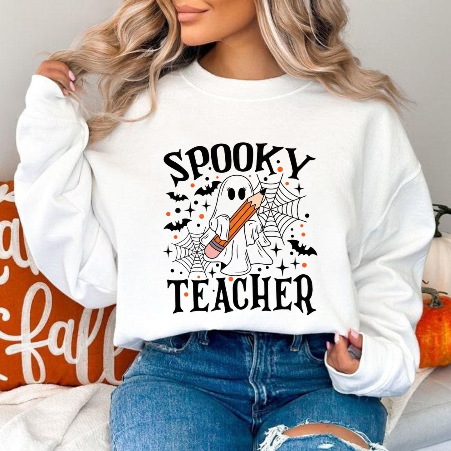 Gruseliges Lehrer Shirt - Geschenk für Lehrer, Halloween Lehrer Sweatshirt