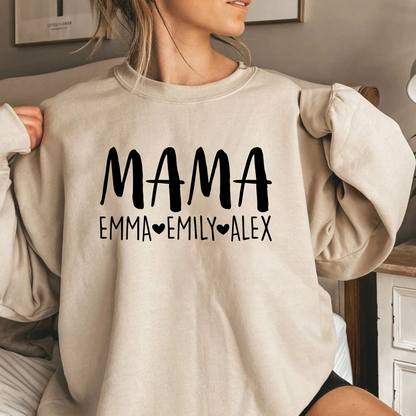 Mama-Shirt mit Kindernamen - Personalisiertes Geschenk zum Muttertag