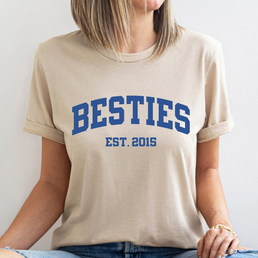 Personalisiertes Besties Shirt, Beste Freunde Geschenk