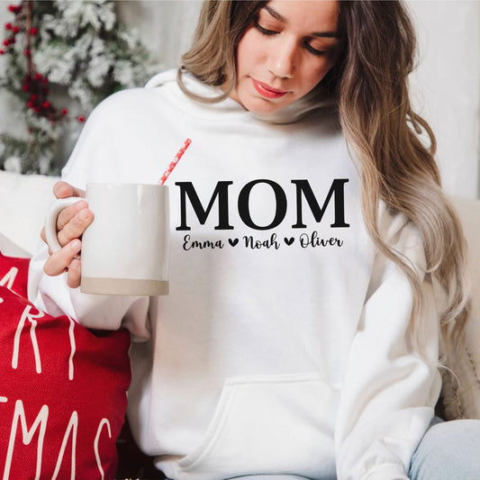 Personalisiertes Mama Sweatshirt mit Namen der Kinder - Geschenke für Mütter