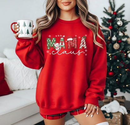 Mama Claus Sweatshirt – Festliches Weihnachtsgeschenk für Mama