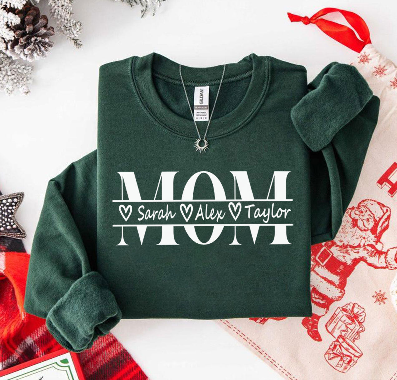 Personalisiertes Mama Sweatshirt mit Kindernamen – Mutter Geschenk für Sie