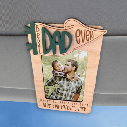 Favorite Dad - Personalized Father's Day Car Visor Clip