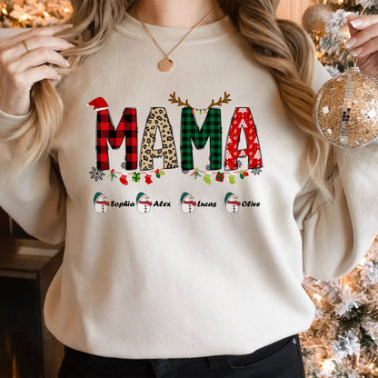 Personalisiertes Mama Sweatshirt mit Namen - Weihnachtsgeschenk für Mama