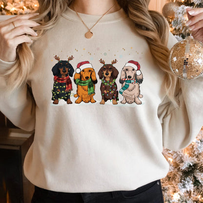 Dackel Weihnachts Sweatshirt – Geschenk für Dackel Mama