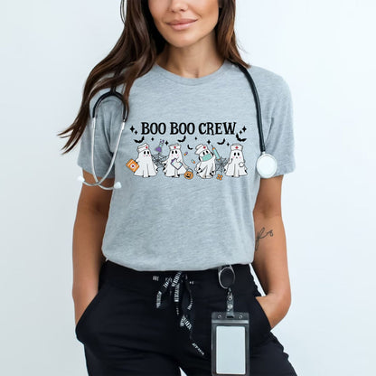 Boo Boo Crew Shirt - Geschenk für Krankenschwester, Lustiges Halloween Krankenschwester Shirt