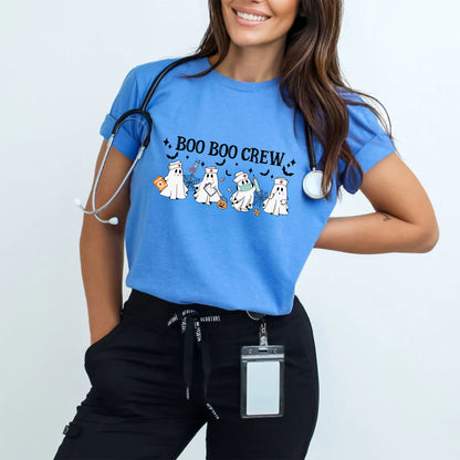 Boo Boo Crew Shirt - Geschenk für Krankenschwester, Lustiges Halloween Krankenschwester Shirt