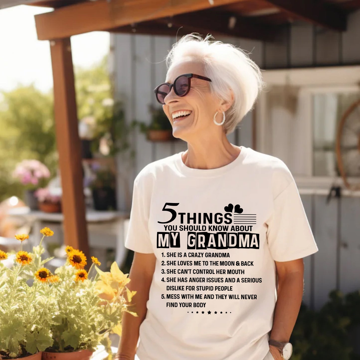 Best Grandma T-Shirt, Five Things About My Grandma Shirt