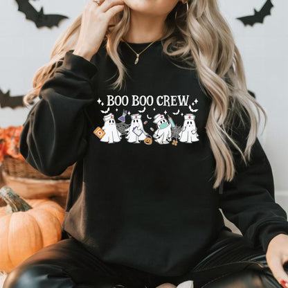 Boo Boo Crew Shirt - Geschenk für Krankenschwester, Lustiges Halloween Krankenschwester Shirt