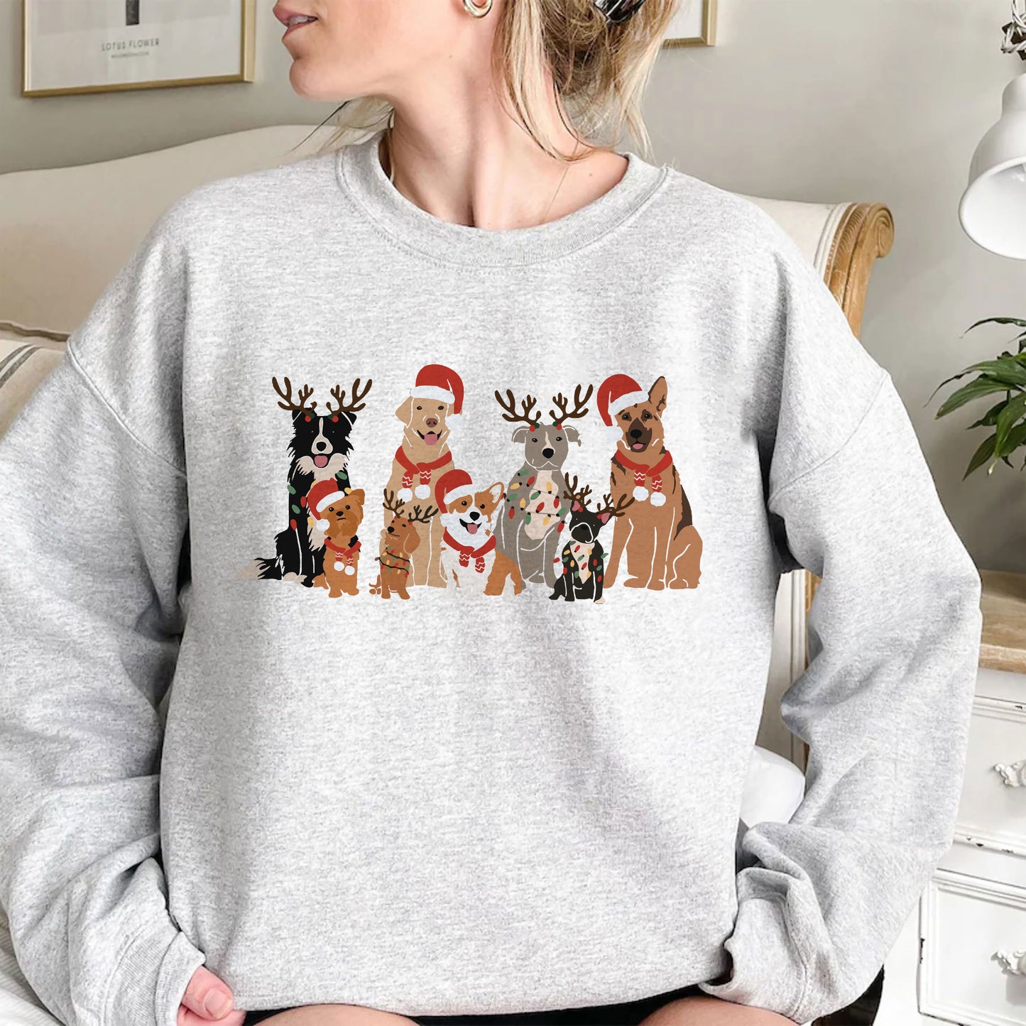 Weihnachts Hunde Sweatshirt – Weihnachtsgeschenk für Hundebesitzer