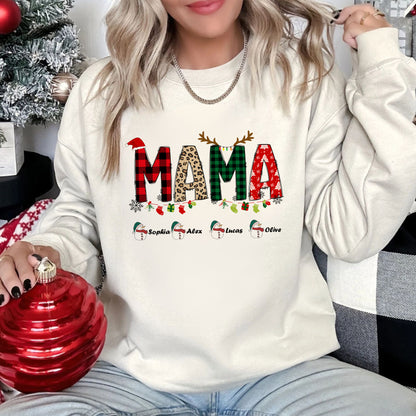 Personalisiertes Mama Sweatshirt mit Namen - Weihnachtsgeschenk für Mama