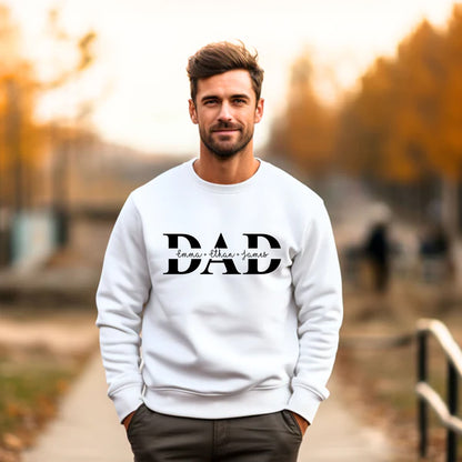 Personalisiertes Papa Shirt, Papa Shirt mit Kindernamen