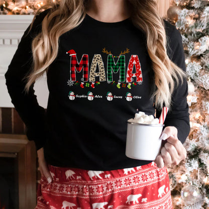 Personalisiertes Mama Sweatshirt mit Namen - Weihnachtsgeschenk für Mama