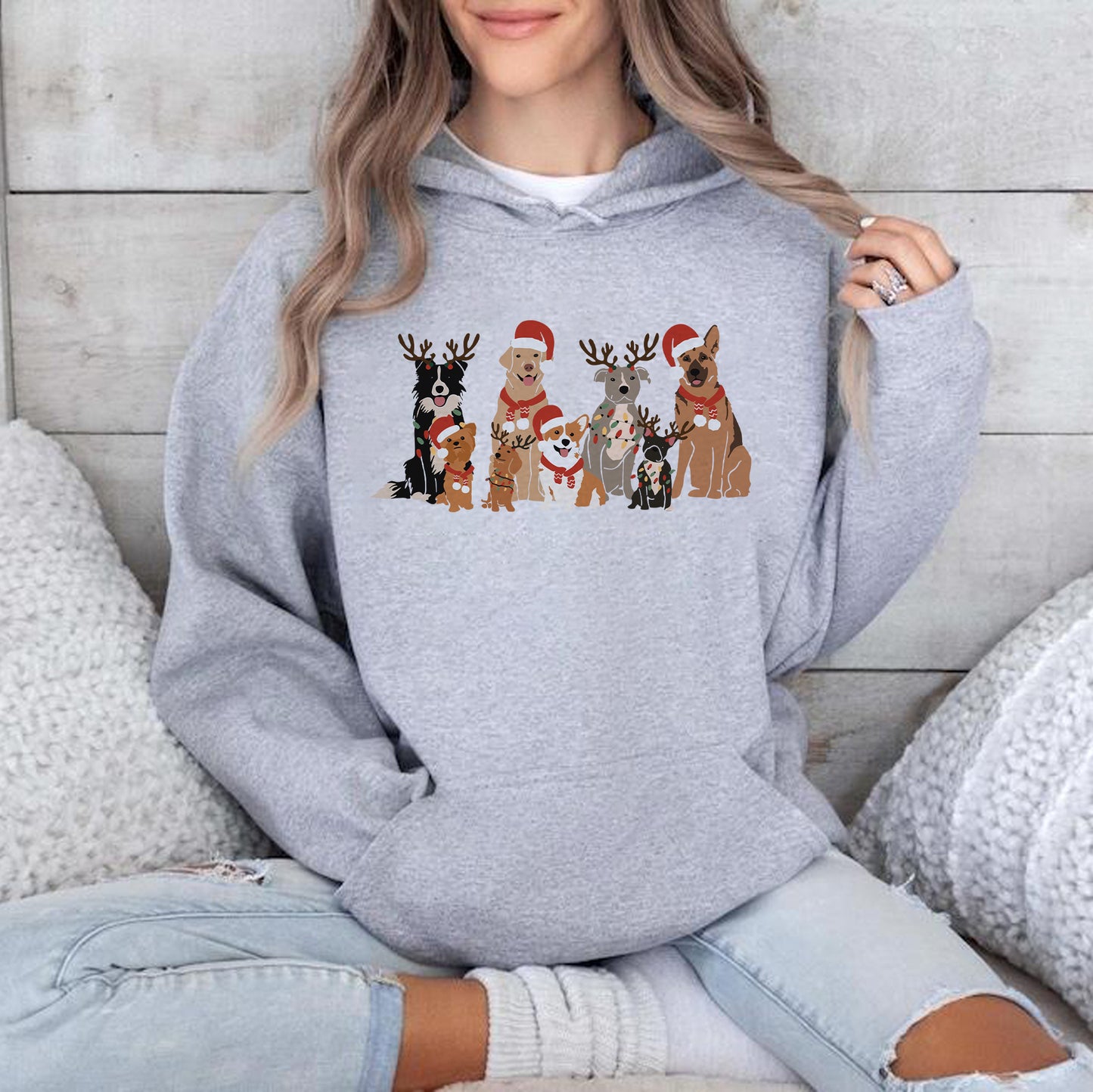 Weihnachts Hunde Sweatshirt – Weihnachtsgeschenk für Hundebesitzer