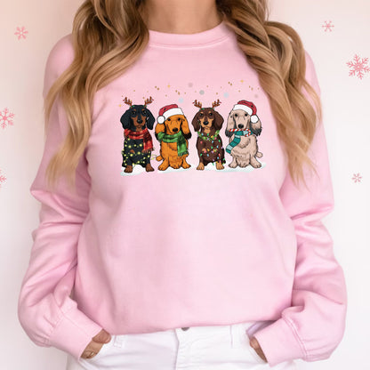 Dackel Weihnachts Sweatshirt – Geschenk für Dackel Mama