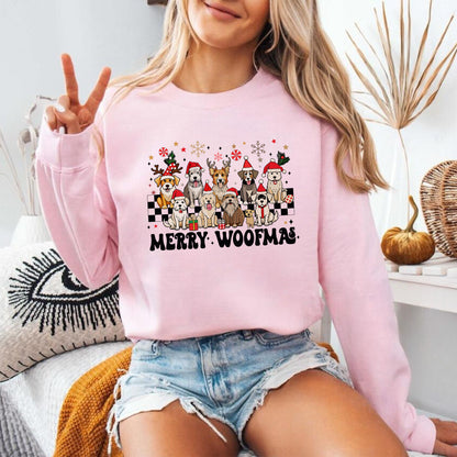 Merry Woofmas Sweatshirt – Weihnachtsgeschenk für Hundefreunde