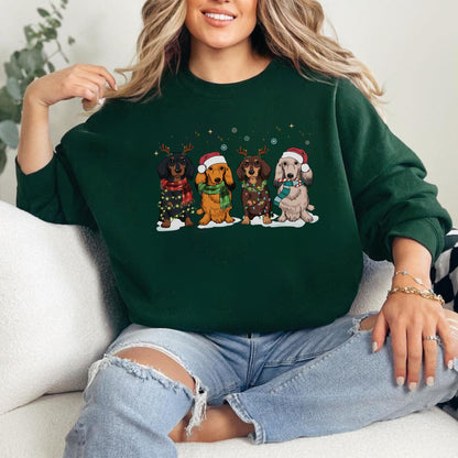 Dackel Weihnachts Sweatshirt – Geschenk für Dackel Mama